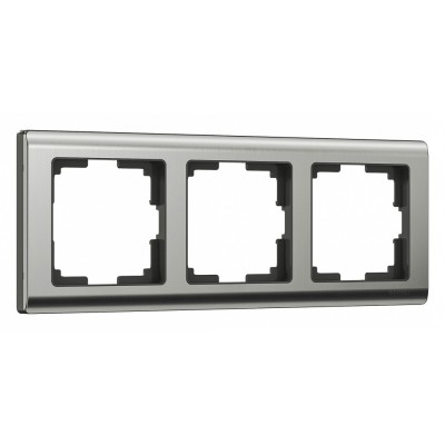 Рамка на 3 поста Werkel Metallic (глянцевый никель) W0031602