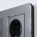 Рамка на 3 поста Werkel Platinum (черный алюминий) W0032608
