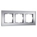 Рамка на 3 поста Werkel Senso (серебряный, стекло soft-touch) W0033106