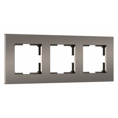 Рамка на 3 поста Werkel Slab (бронза софт) W0032963