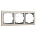 Рамка на 3 поста Werkel Snabb (слоновая кость/хром) W0031903