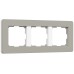 Рамка на 3 поста Werkel Split (дымчатый/белый, soft-touch) W0033067