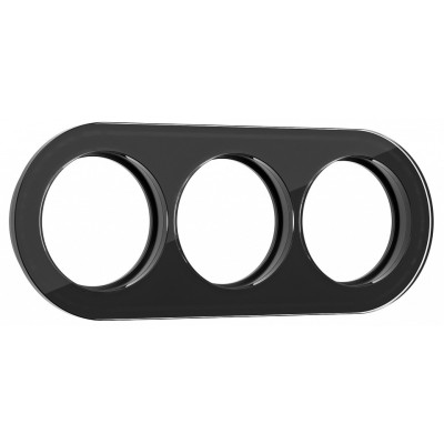 Рамка на 3 поста Werkel черный W0035108