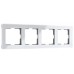 Рамка на 4 поста Werkel Acrylic (белый) W0042701