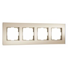 Рамка на 4 поста Werkel Senso (шампань, стекло soft-touch) W0043111