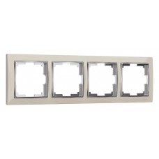 Рамка на 4 поста Werkel Snabb (слоновая кость/хром) W0041903