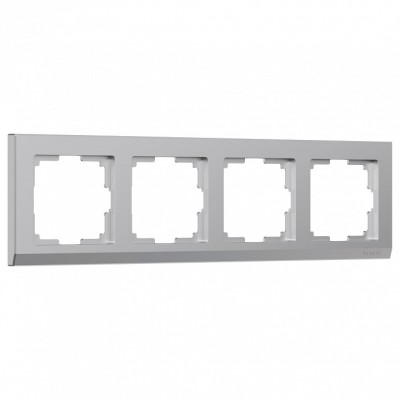 Рамка на 4 поста Werkel Stark (серебряный) W0041806