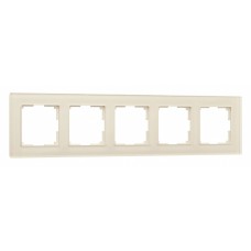 Рамка на 5 постов Werkel Favorit молочный W0051141