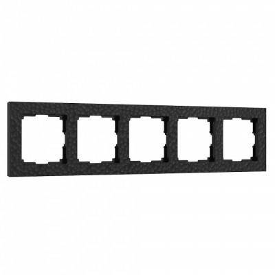 Рамка на 5 постов Werkel Hammer черный W0052408