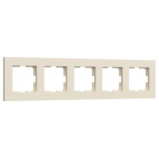 Рамка на 5 постов Werkel Slab айвори софт W0052962