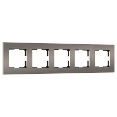 Рамка на 5 постов Werkel Slab бронза софт W0052963