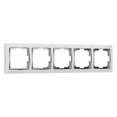 Рамка на 5 постов Werkel Snabb (белый/хром) W0051901