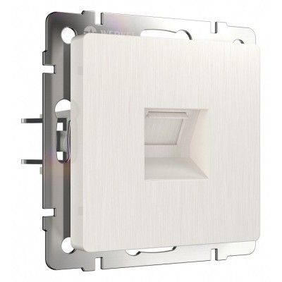 Розетка Ethernet RJ-45 без рамки Werkel перламутровый рифленый W1181013