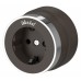 Розетка с заземлением Werkel Vintage (мокко матовый/хром) W5871052