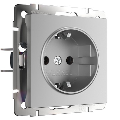 Розетка с заземлением, без рамки Werkel  W1171006