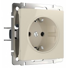 Розетка с заземлением, без рамки Werkel слоновая кость W1171003