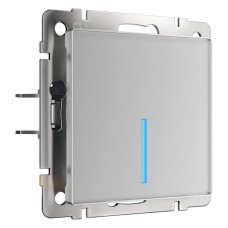 Выключатель сенсорый одноклавишный с подсветкой и функцией Wi-Fi, без рамки Werkel серебряный W4510606