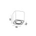 Настенный светильник Wever & Ducre 12277 DOGUS WALL I ES50 AL/B