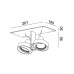 Встраиваемый светильник Wever & Ducre 12751 HIDE SMALL ANO SILVER