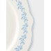Тарелка WY Royal blue, d=26.5 см, фарфор, белая