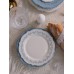 Тарелка WY Royal blue, d=26.5 см, фарфор, белая