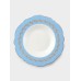 Тарелка глубокая WY Royal blue, 220 мл, d=21.5 см, фарфор, белая, голубая