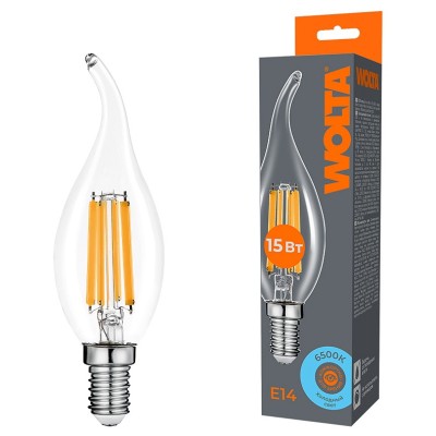 Лампа светодиодная Wolta  E14 15Вт 6500K WF-CT35-15W6KE14