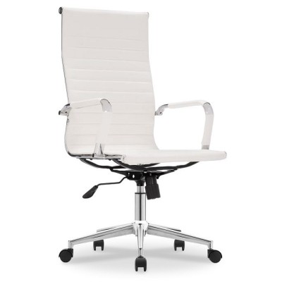 Компьютерное кресло Reus pu white / chrome