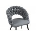  Стул на металлокаркасе Ball dark gray / black