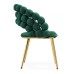  Стул на металлокаркасе Ball green / gold