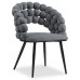  Стул на металлокаркасе Ball dark gray / black