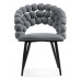  Стул на металлокаркасе Ball dark gray / black