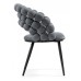  Стул на металлокаркасе Ball dark gray / black