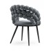  Стул на металлокаркасе Ball dark gray / black