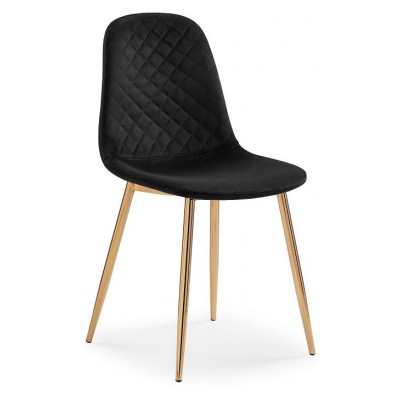  Стул на металлокаркасе Dabl black / gold