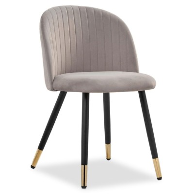  Стул на металлокаркасе Gabi latte / black / gold