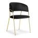  Стул на металлокаркасе Kamelia black / gold