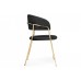  Стул на металлокаркасе Kamelia black / gold