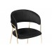  Стул на металлокаркасе Kamelia black / gold