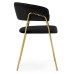  Стул на металлокаркасе Kamelia 1 black / gold