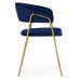  Стул на металлокаркасе Kamelia 1 dark blue / gold