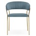  Стул на металлокаркасе Kamelia 1 light blue /gold