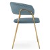 Стул на металлокаркасе Kamelia 1 light blue /gold