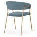  Стул на металлокаркасе Kamelia 1 light blue /gold