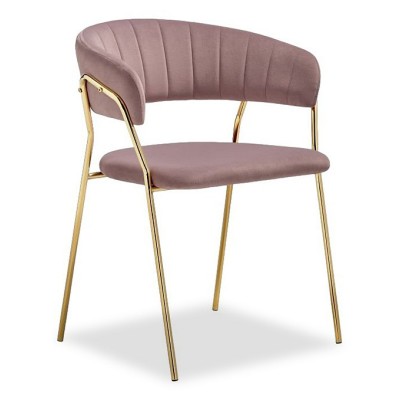  Стул на металлокаркасе Kamelia 1 light purple /gold