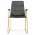  LANA DARK GREY/KSD-2303C GOLD FRAME+DARK GREY VELOUR (G062-40) Стул (Товар 1)