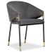  Molton Gray/EDC-X080 gray fabric (CD821-57)/black legs with golden ends Стул (Товар 1)