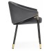  Molton Gray/EDC-X080 gray fabric (CD821-57)/black legs with golden ends Стул (Товар 1)