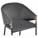  Molton Gray/EDC-X080 gray fabric (CD821-57)/black legs with golden ends Стул (Товар 1)