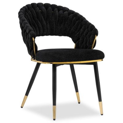  Rakel Black/EDC-BZ07 black fabric (EBZ-002)/black legs with golden ends Стул (Товар 1)